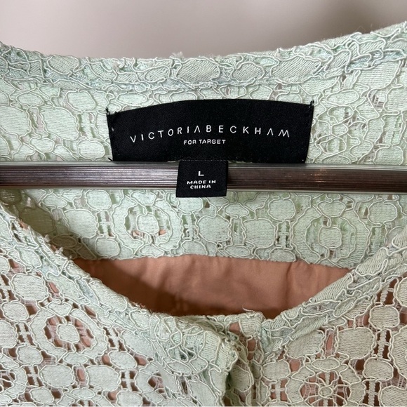 Victoria Beckham Lace Knee Length Long Sleeve Dress Large - Picture 9 of 11